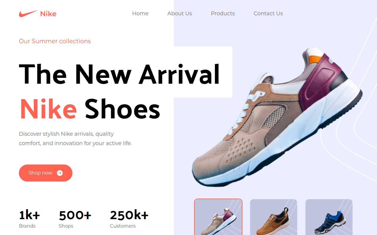 Nike Landing Page